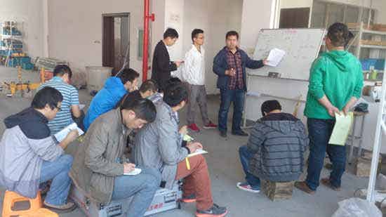 广州市普同实验分析仪器有限公司高铁举办轨检小车检修培训班